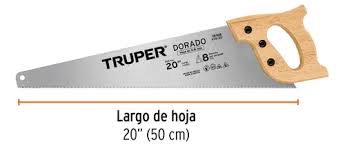 Serrucho 20' Dorado, 8 DPP, Truper