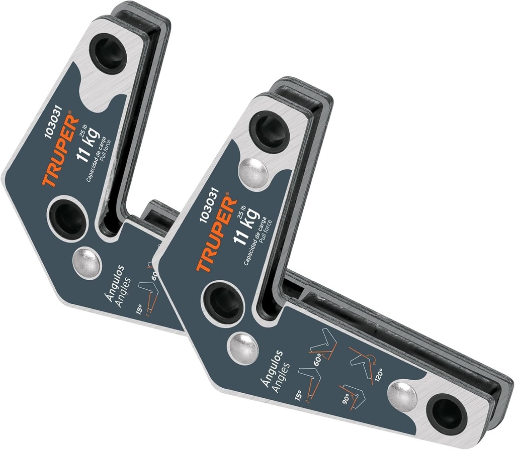 2 Escuadras magnéticas esquineras 3' capacidad 11 kg, TRUPER