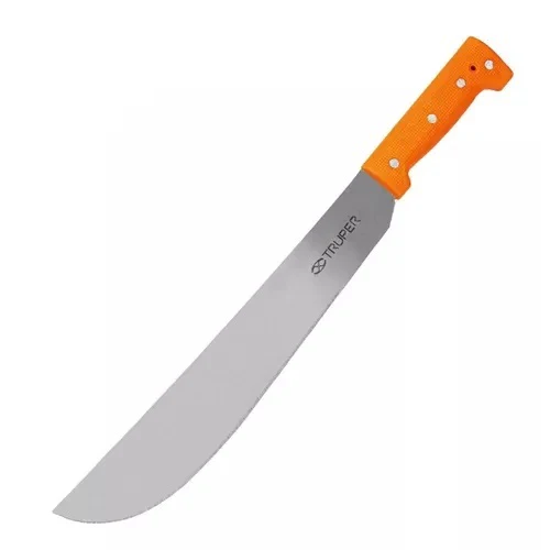 [T-460-14P] Machete estándar 14' cacha naranja remachada, Truper