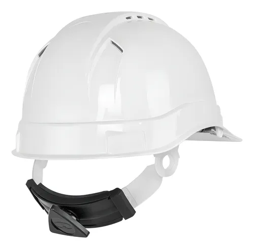 [CAS-BI] Casco de seguridad ventilado, ajuste de matraca, blanco