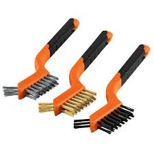 [JCEA-3] Juego de 3 mini cepillos de alambre 28 pinceles, Truper