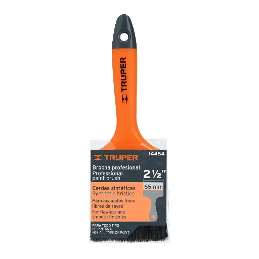 [BRT-2-1/2] Brocha profesional de 2-1/2' con mango de plástico, Truper
