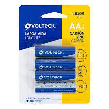 [ZI-AA] Blíster con 4 pilas zinc-carbón AA, VOLTECK