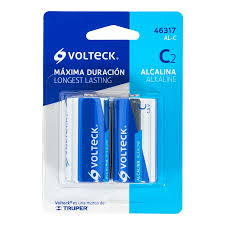 [AL-C] Blíster con 2 pilas alcalinas C, VOLTECK