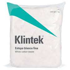 [ESTO-1B] Bolsa de 1 kg de estopa color blanca, KLINTEK